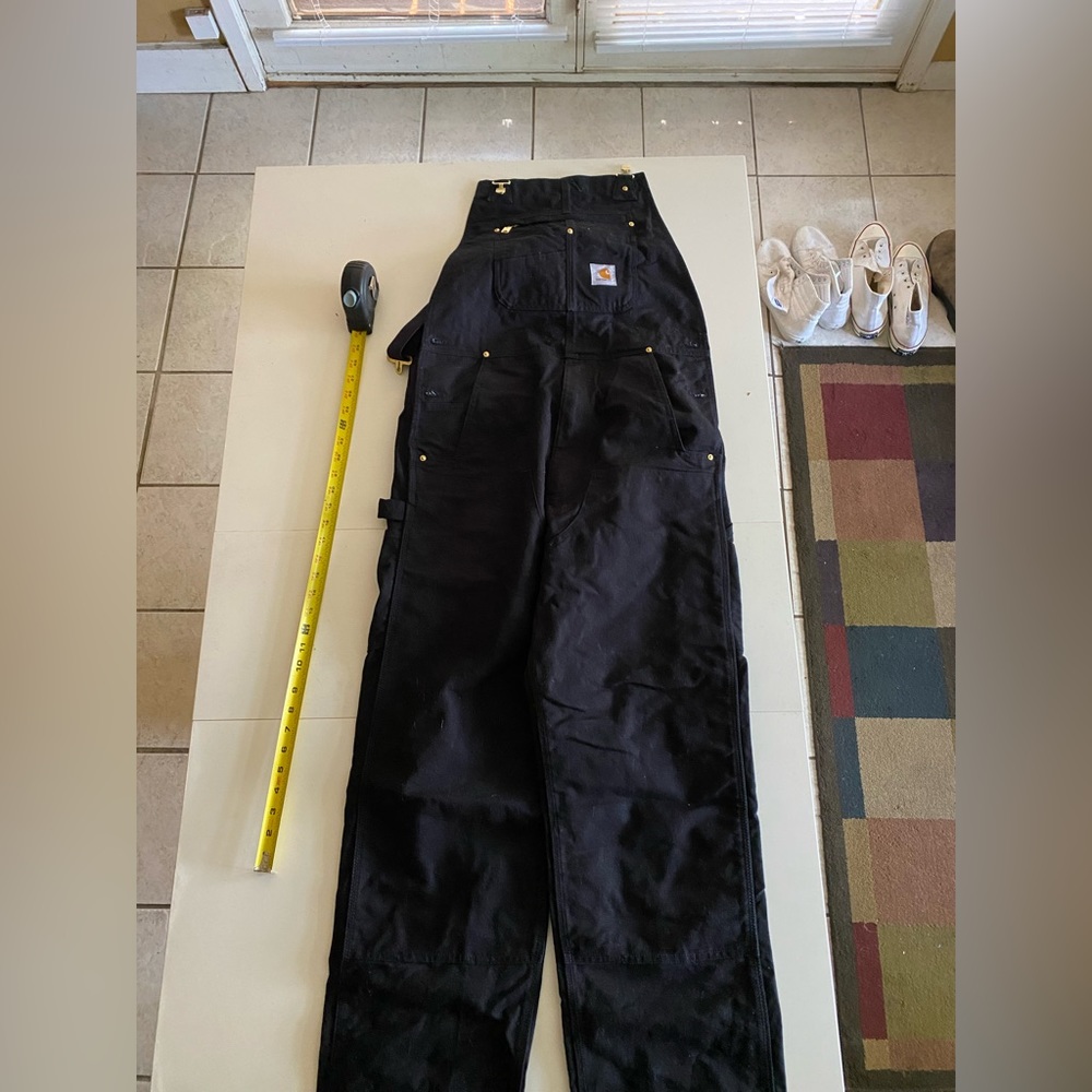 Carhartt Duck Bib overalls, black